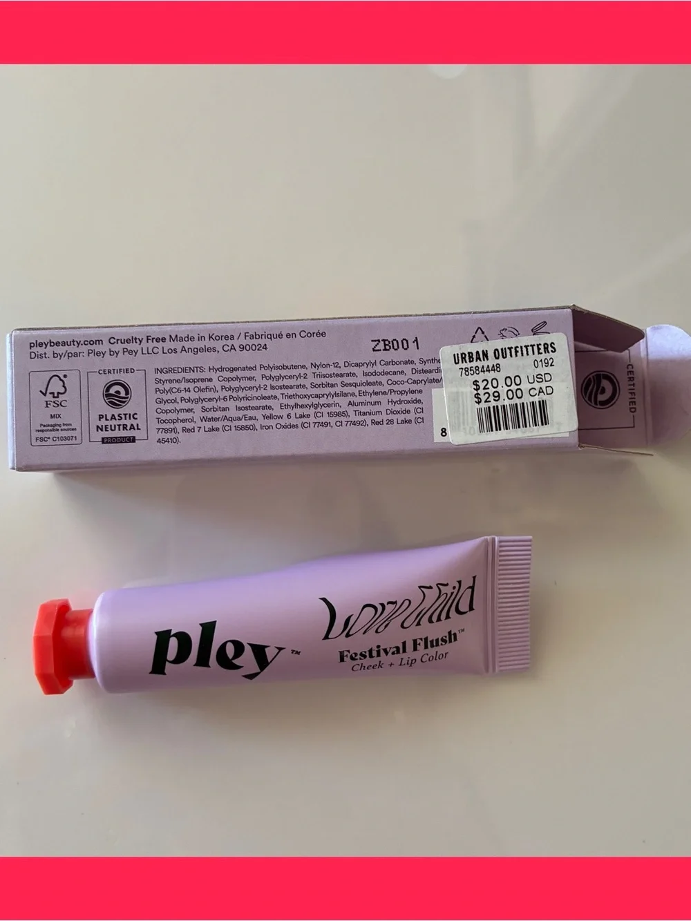 Urban Outfitters Pley Love Child Festival Flush Cheek + Lip Color — Desert Flora